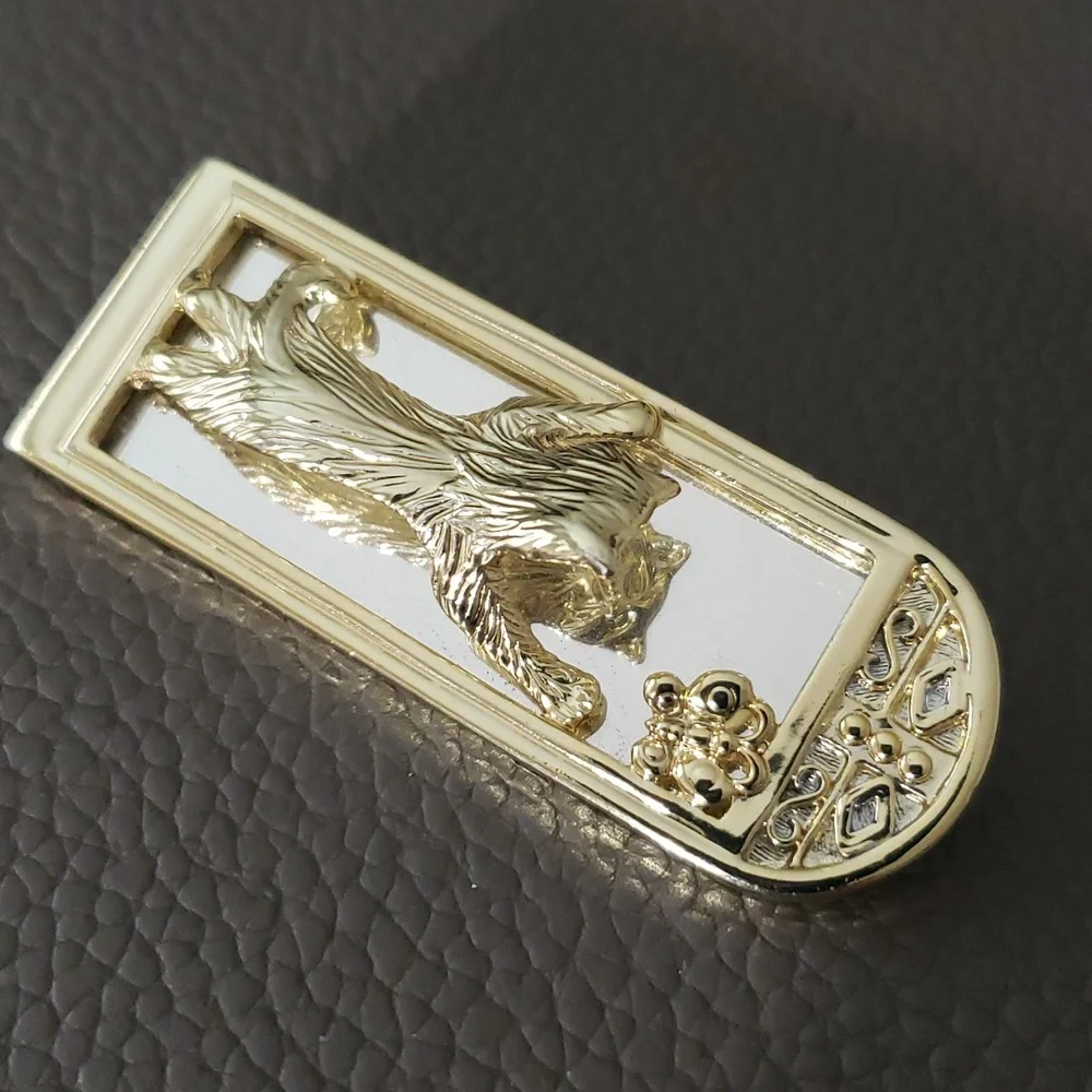 AJC Cat Mirrored Pin - Picture 2 of 4